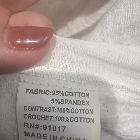 Soltaire White V-Neck Top - Picture 4 of 6